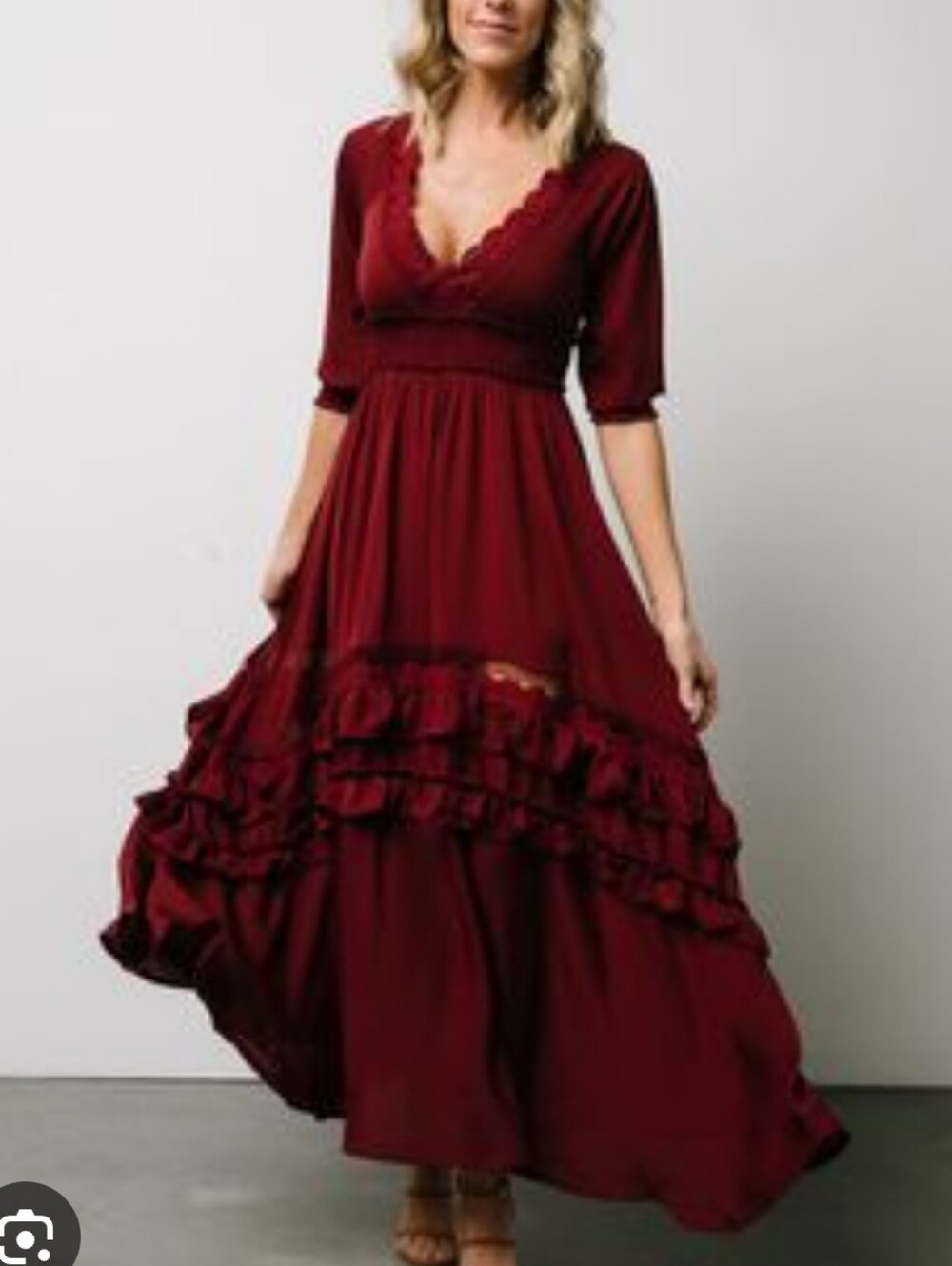 Baltic Born Pippa Ruffle Lace Maxi